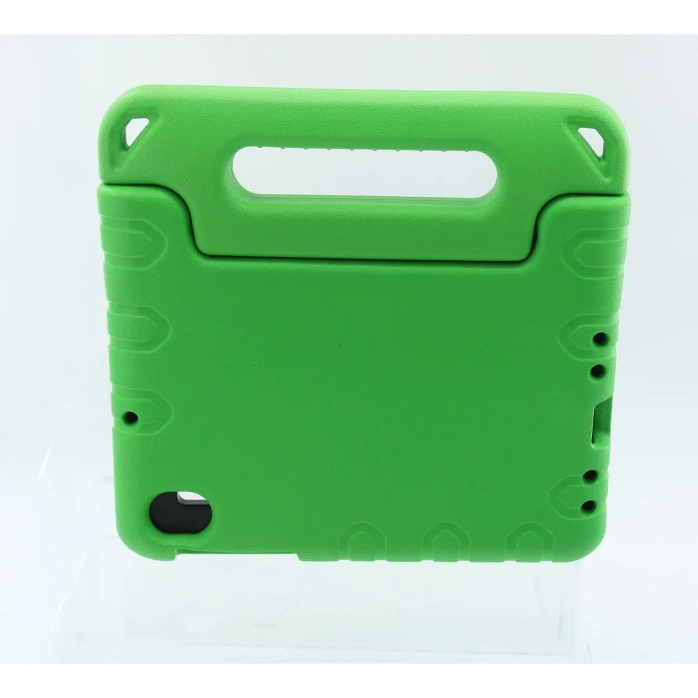Kids Shockproof EVA Foam Tablet Case with Handle Kickstand Green Fits 6 x 3 in